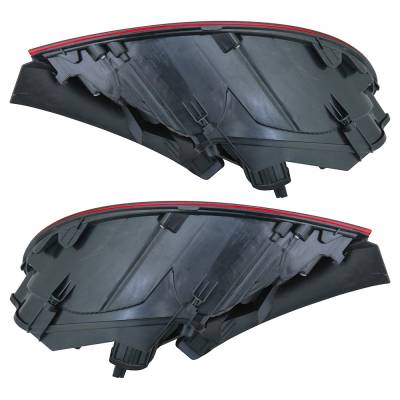 Rareelectrical - New Pair Tail Lights Compatible With Volkswagen Beetle Allstar Hatchback 2.5L 2012 2013 2014 2015