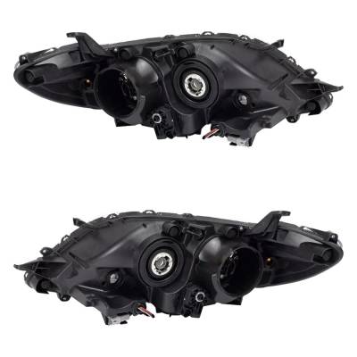 Rareelectrical - New Pair Of Headlights Compatible With Toyota Sienna Base Mini Cargo Passenger Van 2015 2016 2017