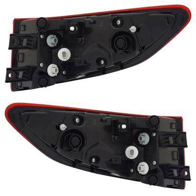 Rareelectrical - New Pair Of Tail Lights Compatible With Honda Odyssey Black Edition Mini Passenger Van 4-Door