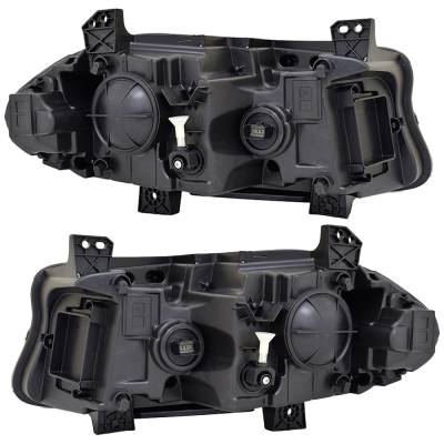 Rareelectrical - New Pair Of Headlights Compatible With Dodge Charger Scat Pack Widebody Pursuit Sxt R/T Gt 2022 By