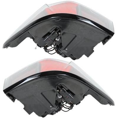 Rareelectrical - New Pair Of Outer Tail Lights Compatible With Hyundai Santa Cruz Limited Night Se Sel Premium Xrt
