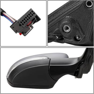 Rareelectrical - New Right Mirror Compatible With Volkswagen Passat Comfortline Se Wolfsburg Edition Tdi Sel Premium