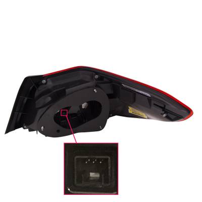 Rareelectrical - New Left Tail Light Compatible With Subaru Wrx 2015 2016 2017 2018 2019 2020 2021 By Part Numbers