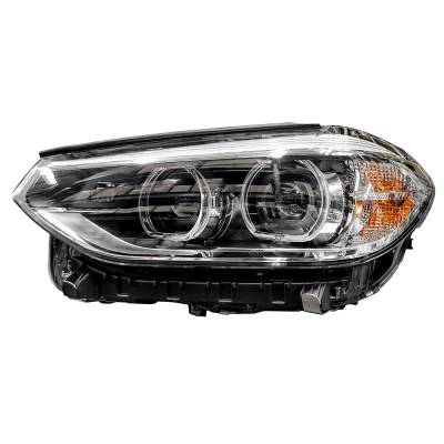 Rareelectrical - New Right Led Headlight Compatible With Bmw X3 Sport Utility 2018 By Part Number 63-11-7-466-122