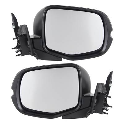 Rareelectrical - New Pair Of Mirrors Compatible With Honda Pilot Lx Sport Utility 4 Door 3.5L 2016 2017 2018 2019 By