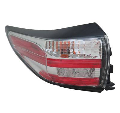 RAREELECTRICAL - New Left Tail Light Compatible With Nissan Murano 2015 26555-5Aa0a 265555Aa0a Ni2804103