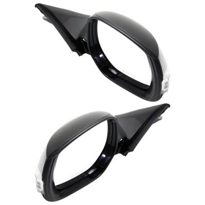 Rareelectrical - New Pair Of Mirror Compatible With Infiniti Q50 Hybrid Premium Sport Base Seduction Perfection Red