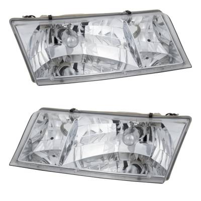 Rareelectrical - New Pair Of Headlights Compatible With Mercury Grand Marquis Gs Sedan 1998 1999 2000 2001 2002 By