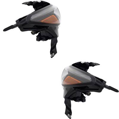 Rareelectrical - New Pair Of Headlights Compatible With Nissan Maxima Platinum Sr Sv Sedan 4-Door 3.5L 2022 2023 By
