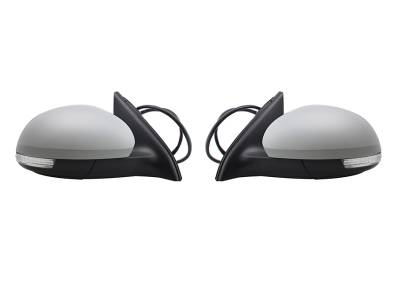 Rareelectrical - Pair Of Door Mirrors Compatible With Volkswagen Tiguan 2009-2016 5N0857522a 5N0857521a