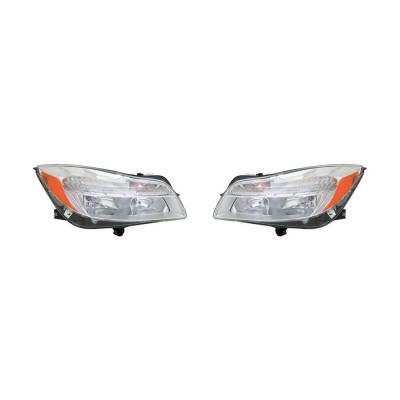 Rareelectrical - New Headlight Pair Fits Buick Regal Base Cxl 2.4L 2011-2013 Gm2503353 22794767