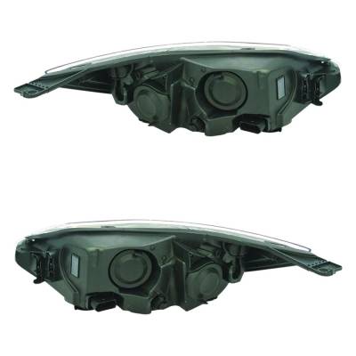 Rareelectrical - New Pair Of Headlights Compatible With Ford Focus 2.0L 2012 2013 2014 By Part Numbers 762405-80709-6