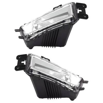Rareelectrical - New Pair Of Daytime Running Lights Compatible With Volkswagen Passat 1.8L 2.0L 3.6L 2016 2017 2018