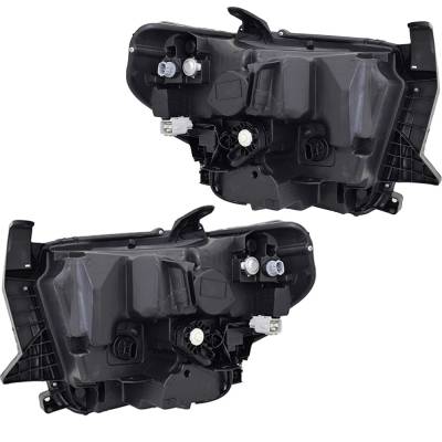 Rareelectrical - New Pair Of Headlights Compatible With Toyota Tundra Trd Pro Crew Cab Pickup 4-Door 5.7L 2019 2020