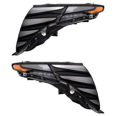Rareelectrical - New Pair Of Daytime Running Lights Compatible With Hyundai Tucson 1.6L 2.5L 2022 2023 2024 By Part