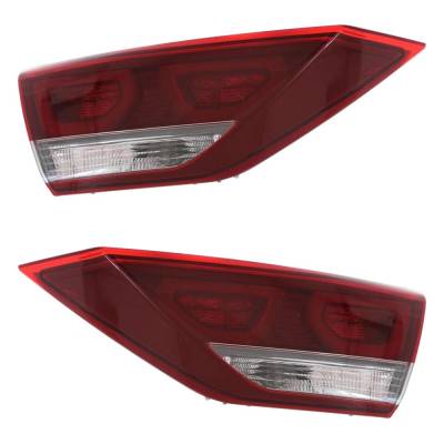 Rareelectrical - New Pair Of Daytime Running Lights Compatible With Hyundai Elantra 2.0L 2017 2018 By Part Numbers
