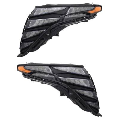 Rareelectrical - New Pair Of Daytime Running Lights Compatible With Hyundai Tucson 2.5L 2022 2023 2024 By Part