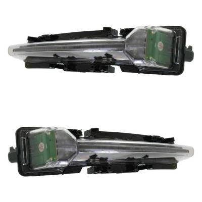Rareelectrical - New Pair Of Daytime Running Lights Compatible With Ford Taurus 2.0L 3.5L 2010-2019 By Part Numbers