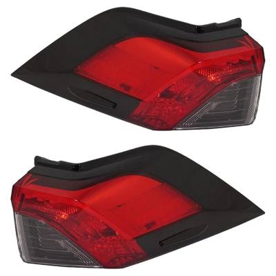Rareelectrical - New Pair Of Tail Lights Compatible With Toyota Rav4 2.5L 2019 2020 2021 2022 2023 By Part Numbers