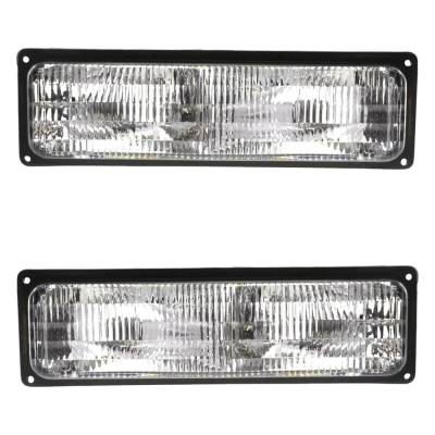 Rareelectrical - New Pair Of Daytime Running Lights Compatible With Chevrolet Gmc 1994 1995 1996 1997 1998 1999 2000