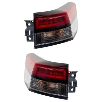Rareelectrical - New Pair Of Tail Lights Compatible With Nissan Pathfinder 3.5L 2022 2023 2024 By Part Numbers