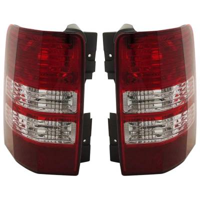 Rareelectrical - New Pair Of Tail Lights Compatible With Jeep Liberty 3.7L 2008 2009 2010 2011 2012 By Part Numbers