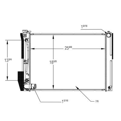 Rareelectrical - New Radiator Assembly Compatible With Lexus Rx330 2005-2006 16041-20314 1604120314 Lx3010150