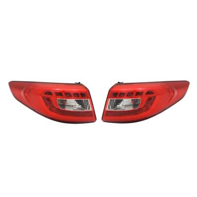Rareelectrical - New Pair Of Tail Lights Compatible With Hyundai Sonata 2015 Hy2805128 Hy2804128 92401-C2100
