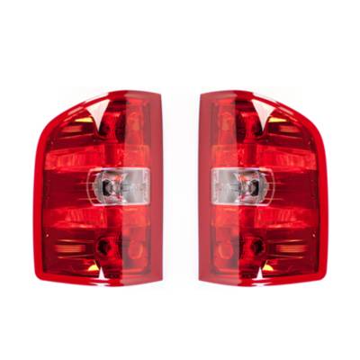 Rareelectrical - New Pair Of Tail Lights Compatible With Chevrolet Silverado 1500 2007-2010 2012-13 Gm2801207