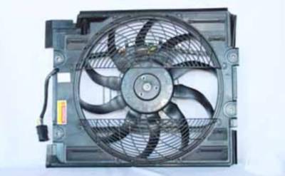 Rareelectrical - New Ac Condenser Fan Assembly Compatible With 1997-98 Bmw 528I 540I 344-55005-200 351040101