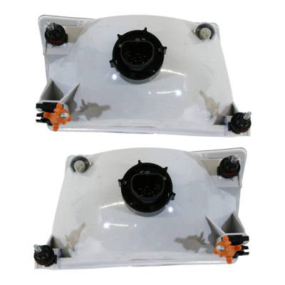 Rareelectrical - New Pair Of Headlights Compatible With Mazda B2500 B3000 Se Extended Pickup 1998 1999 2000 By Part