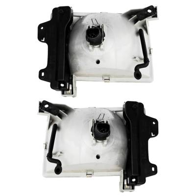 Rareelectrical - New Pair Of Headlights Compatible With Nissan Frontier Base Standard Cab Pickup 2.4L 1998 By Part