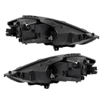 Rareelectrical - New Pair Of Halogen Headlight Compatible With Dodge Dart Limited Sedan 2013-2015 By Part Number