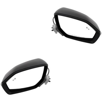 Rareelectrical - New Pair Of Mirror Compatible With Hyundai Palisade 2020 2021 2022 By Part Numbers Hy1321276
