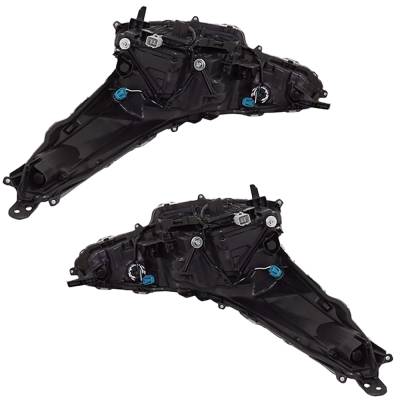 Rareelectrical - New Pair Of Headlights Compatible With Toyota Prius L Eco Le Hatchback 4-Door 1.8L 2019 2020 2021