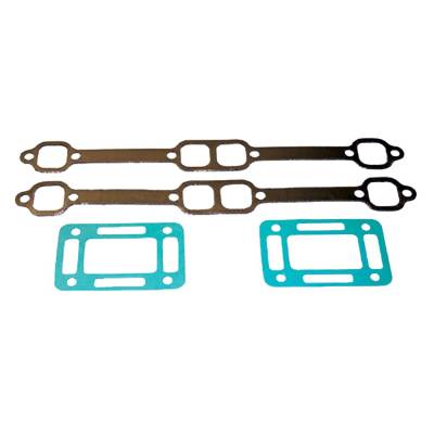 Rareelectrical - New Exhaust Mainfold Gasket Kit Compatible With Mercruiser By 18-0604