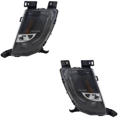 Rareelectrical - New Pair Of Fog Lights Compatible With Tesla S 2012 2013 2014 2015 2016 2017 2018 2019 2020 By Part