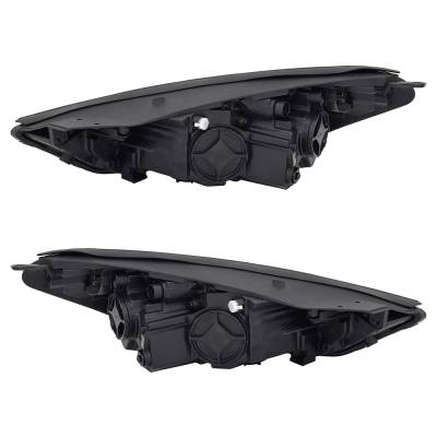 Rareelectrical - New Pair Of Headlights Compatible With Hyundai Tucson Value Edition Led Bulb High Low Bea Clear Lens