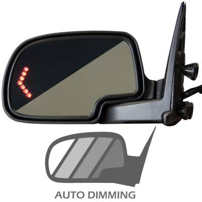 Rareelectrical - New Left Mirror Compatible With Cadillac Chevrolet Gmc 2003 2005 2007 By Part Numbers Gm1320373