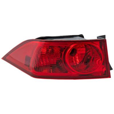 Rareelectrical - New Left Tail Lights Compatible With Acura Tsx 2.4L 2004 2005 By Part Numbers Ac2818105 A730116