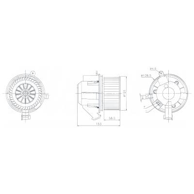 Rareelectrical - New Hvac Blower Motor Compatible With Smart Fortwo Passion By Part Numbers 87607 4539060201