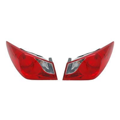 Rareelectrical - New Tail Light Pair Compatible With Hyundai Sonata Non-Hybrid 2011-13 Hy2805116 92402-3Q000