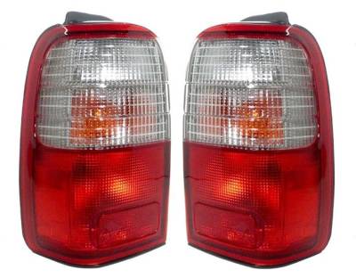 Rareelectrical - New Pair Of Tail Lights Compatible With Toyota 4Runner 1997 1998 1999 2000 By Part Numbers To2801123