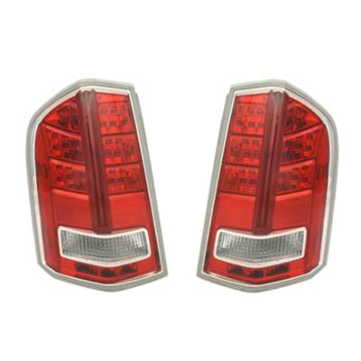Rareelectrical - New Pair Of Tail Lights Compatible With Chrysler 300 2013-14 Ch2819134 Ch2818134 68154603Ac
