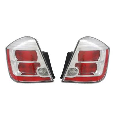 Rareelectrical - New Tail Light Pair Compatible With Nissan Sentra Sl S Base 2010 2011 Ni2800187 26555-Zt50a
