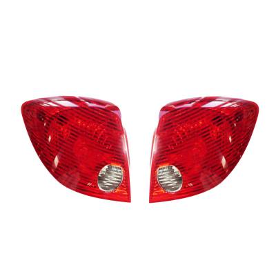 Rareelectrical - New Pair Of Tail Lights Compatible With Pontiac G6 Sedan 2005 2006 2007 Gm2800201 Gm2801201 15242808