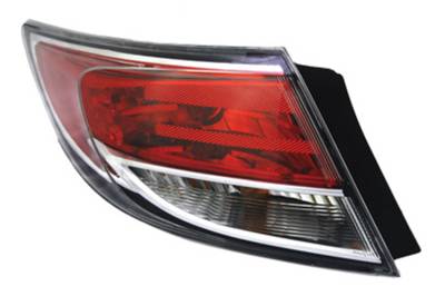 Rareelectrical - New Left Outer Side Tail Light Assembly Compatible With 2009-2013 Mazda 6 Gs3l-51-160H Gs3l51160h