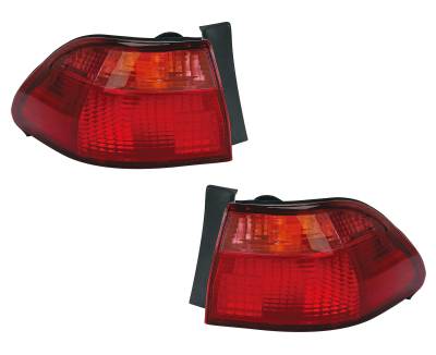 Rareelectrical - New Left Tail Light Compatible With Honda Accord Sedan 1998 1999 2000 By Part Numbers Ho2801121
