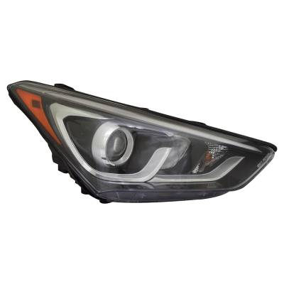 Rareelectrical - New Right Headlights Compatible With Hyundai Santa Fe Sport 2.0T Base Sport Utility 4-Door 2.0L 2.4L