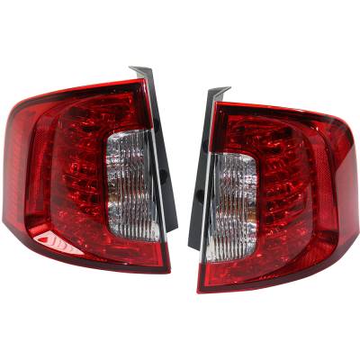 Rareelectrical - New Pair Of Tail Lights Compatible With Ford Edge Limited Se Sel Sport Utility 2011-2014 By Part